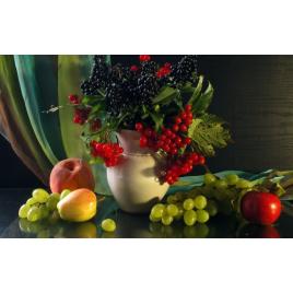 Fototapet autoadeziv Vaza cu fructe, 130x80 cm