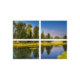 Set tablouri Multicanvas 4 piese 60x40 cm, peisaj 41