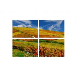 Set tablouri Multicanvas 4 piese 60x40 cm, peisaj 90