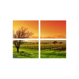 Set tablouri Multicanvas 4 piese 60x40 cm, peisaj 96