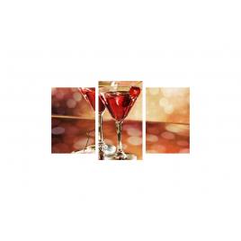 Tablou multicanvas 3 piese 150x90 cm, Food and Drinks model 100
