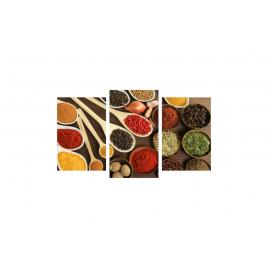 Tablou multicanvas 3 piese 150x90 cm, Food and Drinks model 39