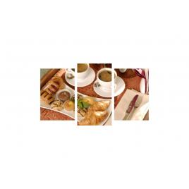 Tablou multicanvas 3 piese 150x90 cm, Food and Drinks model 40