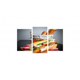 Tablou multicanvas 3 piese 150x90 cm, Food and Drinks model 46