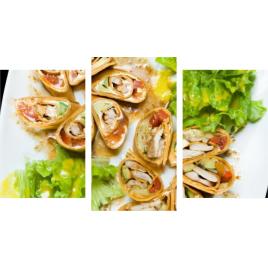 Tablou multicanvas 3 piese 150x90 cm, Food and Drinks model 50