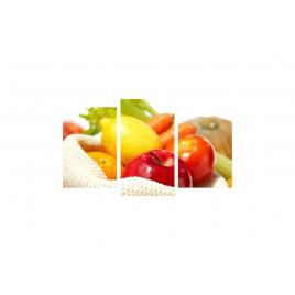 Tablou multicanvas 3 piese 150x90 cm, Food and Drinks model 54