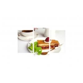 Tablou multicanvas 3 piese 150x90 cm, Food and Drinks model 6