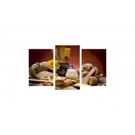 Tablou multicanvas 3 piese 150x90 cm, Food and Drinks model 68