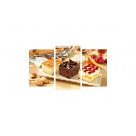 Tablou multicanvas 3 piese 150x90 cm, Food and Drinks model 70