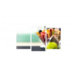 Tablou multicanvas 3 piese 150x90 cm, Food and Drinks model 9