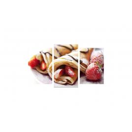 Tablou multicanvas 3 piese 150x90 cm, Food and Drinks model 98