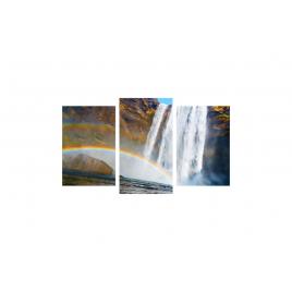 Tablou multicanvas 3 piese 150x90 cm, model Cascada 18