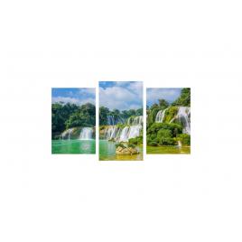 Tablou multicanvas 3 piese 150x90 cm, model Cascada 2