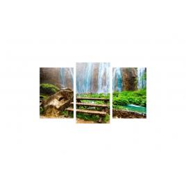 Tablou multicanvas 3 piese 150x90 cm, model Cascada 4