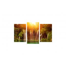 Tablou multicanvas 3 piese 150x90 cm, model Cascada 7