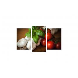 Tablou multicanvas 3 piese 150x90 cm, Food and Drinks model 109
