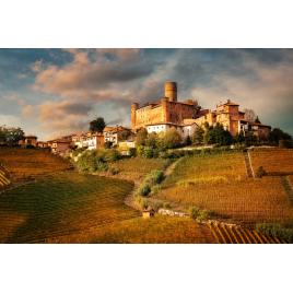 Fototapet autocolant PVC Castelul Falleto, Italia, 200x300 cm