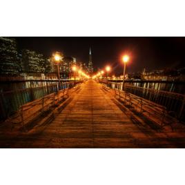 Fototapet autoadeziv Esplanada noaptea, 70x105 cm