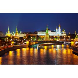 Fototapet autocolant PVC 80x125 cm Kremlin, noapte de vara