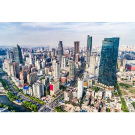 Fototapet autocolant PVC 80x125 cm Shanghai ziua