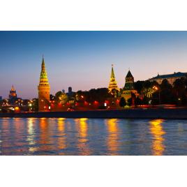 Fototapet autocolant PVC 70x120 cm Kremlin noaptea