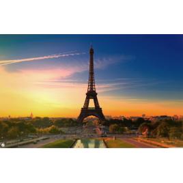 Fototapet autocolant PVC 70x120 cm Paris la apus