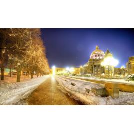 Fototapet autocolant PVC 70x120 cm Roma, iarna