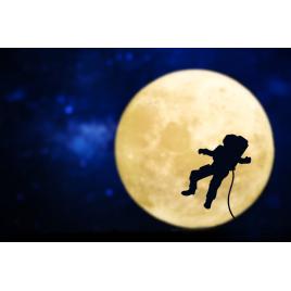 Fototapet autocolant PVC 70x120 cm Astronaut deasupra Lunii