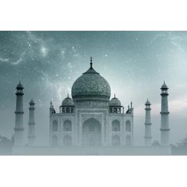 Fototapet autocolant PVC 70x120 cm Taj Mahal in ceata