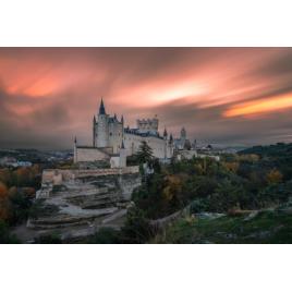 Fototapet autocolant PVC 75x100 cm Apus la castel