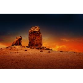 Fototapet autocolant PVC 75x100 cm Apus pe stanci Gran Canaria