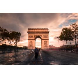 Fototapet autocolant PVC 75x100 cm Arcul de triumf,  Paris