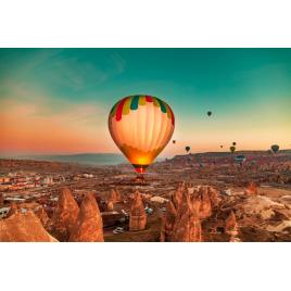 Fototapet autocolant PVC 75x100 cm Baloane printre stanci