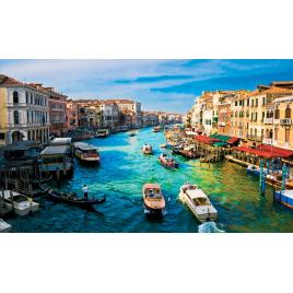 Fototapet autocolant PVC 75x100 cm Canal din Venetia vara