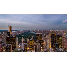 Fototapet autocolant PVC 75x100 cm Central Park, noaptea