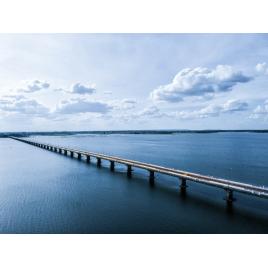 Fototapet autocolant PVC 75x100 cm Drum pe mare