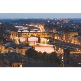 Fototapet autocolant PVC 75x100 cm Florenta la apus