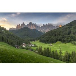Fototapet autocolant PVC 75x100 cm Peisaj din Dolomites, italia
