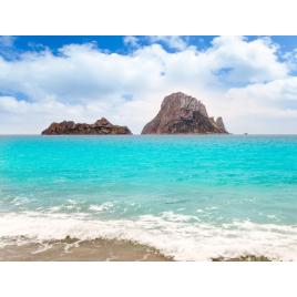 Fototapet autocolant PVC 75x100 cm Plaja din Ibiza