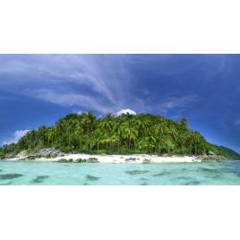 Fototapet autocolant PVC 75x100 cm Plaja tropicala din Thailanda
