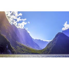 Fototapet autocolant PVC 75x100 cm Tasarit printre munti
