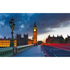 Fototapet autoadeziv Big Ben noaptea, 75x100 cm