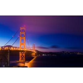 Fototapet autoadeziv Golden Gates Bridge, 75x100 cm