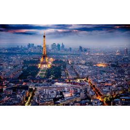 Fototapet autoadeziv Parisul din noapte, 75x100 cm