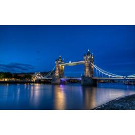 Fototapet autoadeziv Podul din Londra noaptea, 75x100 cm