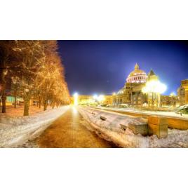 Fototapet autoadeziv Roma, iarna, 75x100 cm