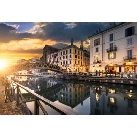 Fototapet autocolant PVC Apus la Milano, 160x240 cm