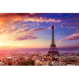 Fototapet autocolant PVC Apus la Paris, 160x240 cm