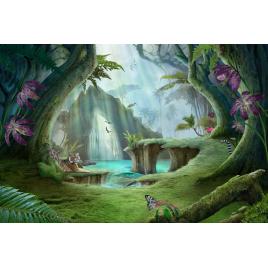 Fototapet autocolant PVC In jungla, 160x240 cm
