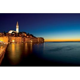 Fototapet autocolant PVC Noapte feerica in port, 160x240 cm